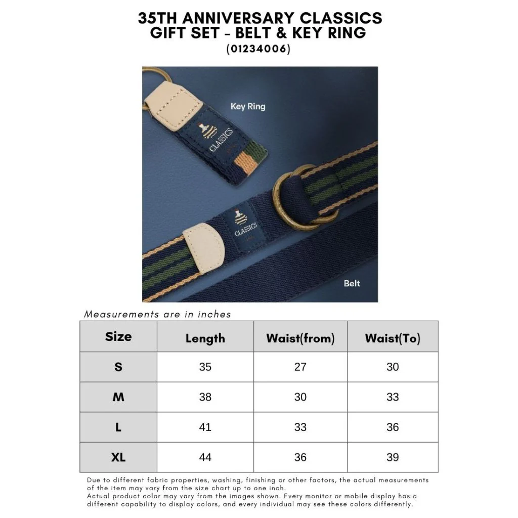 Anniversary Classics Gift Set - Belt & Key Ring (01234006) - Image 9