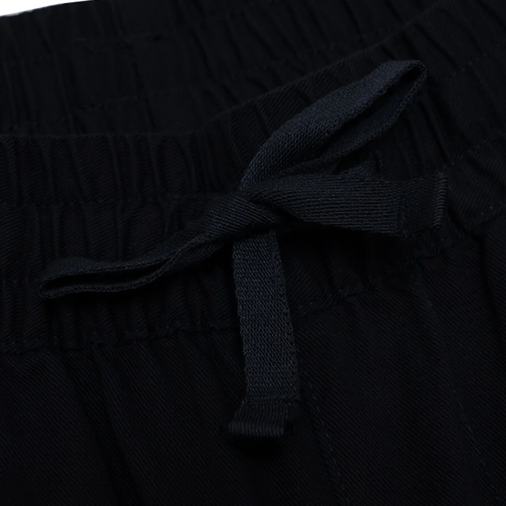 Men's Cotton Twill Mid Rise Drawstring Pants (01112201) - 08 - New Navy - Image 4