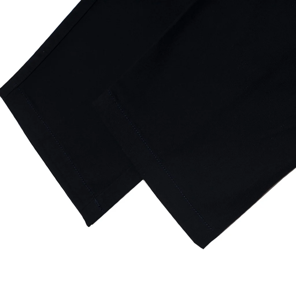 Men's Cotton Twill Mid Rise Drawstring Pants (01112201) - 08 - New Navy - Image 5