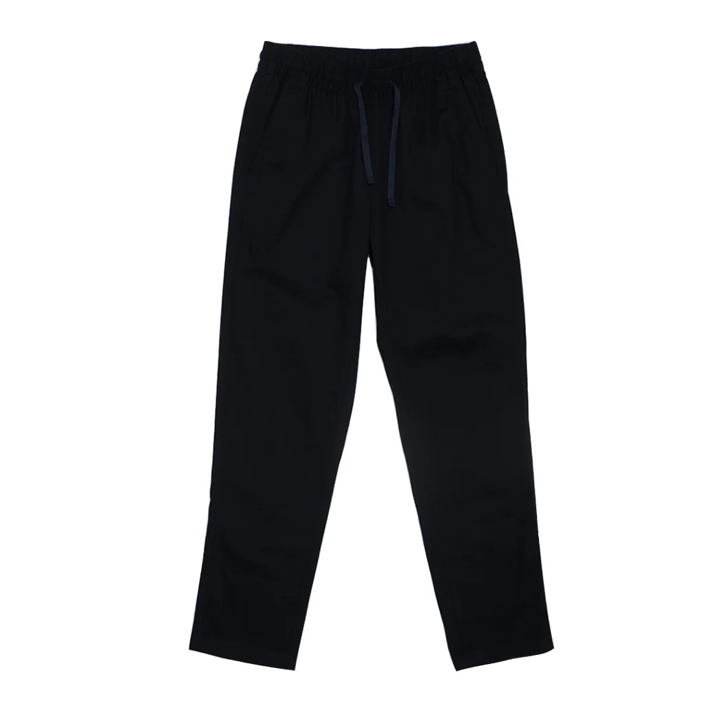 Men's Cotton Twill Mid Rise Drawstring Pants (01112201) - 08 - New Navy - Image 8
