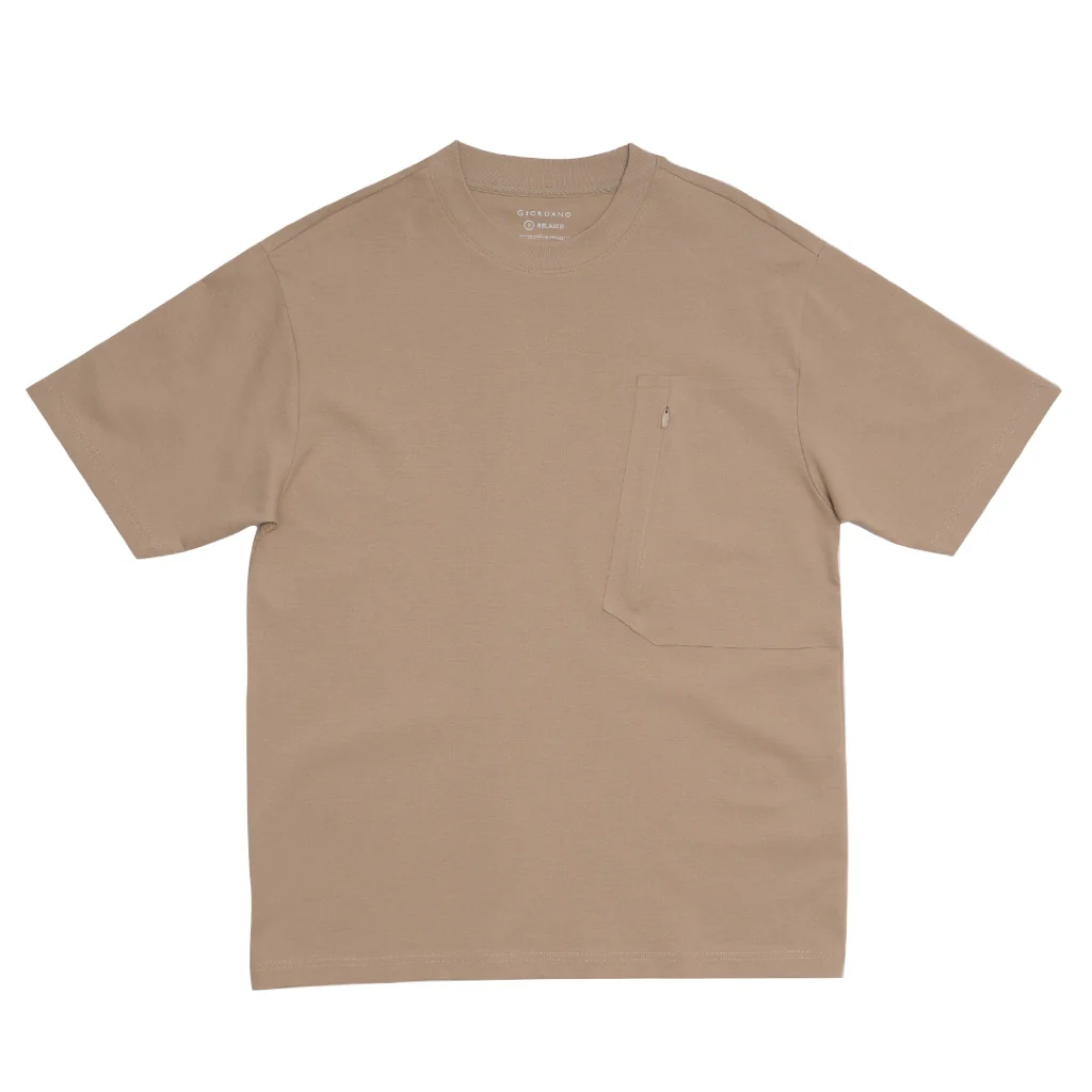 GIORDANO Men's Crew Neck Relax Fit Pocket Tee (01025208) - Image 25