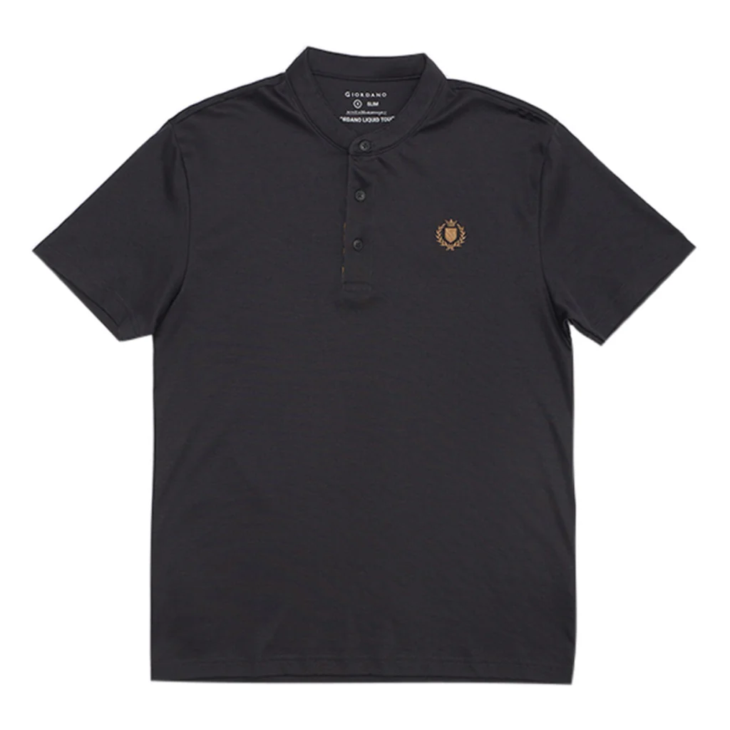 Men's Embroidery Henley Tee (01024644) - 02 - Atom - Image 12