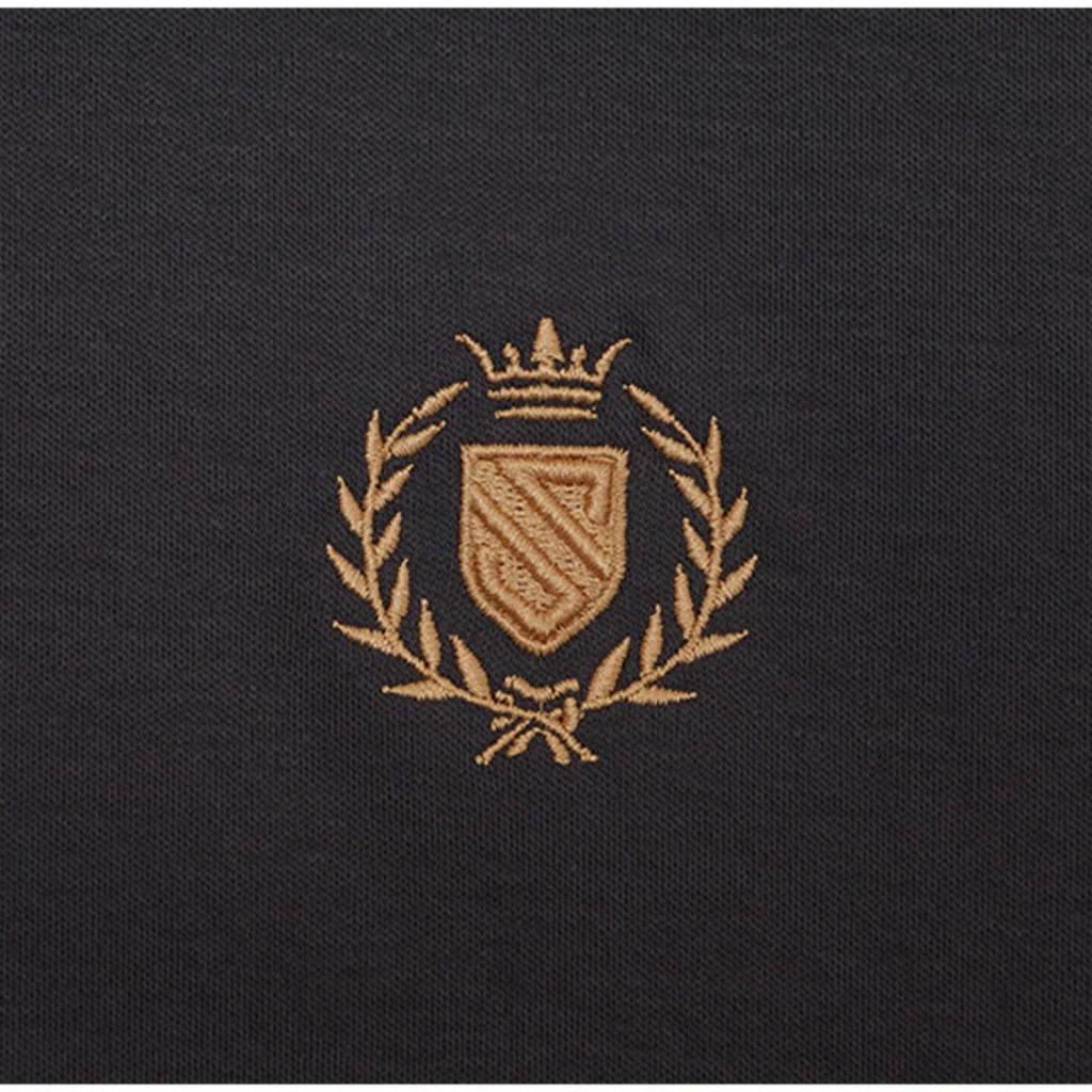 Men's Embroidery Henley Tee (01024644) - 02 - Atom - Image 5