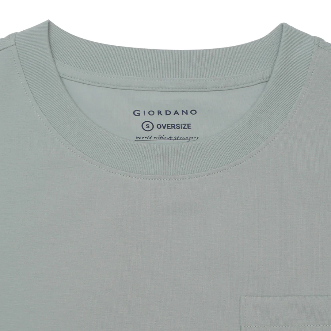 GIORDANO Men's Jersey Crew Neck Oversize Pocket Tee (01025213) - Image 7