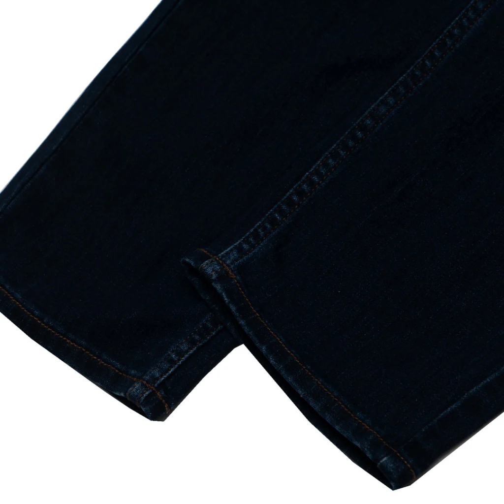 Men's Mid Rise Slim Tapered Cropped Denim Pants (01124007) - 02 - Dk Blue - Image 5