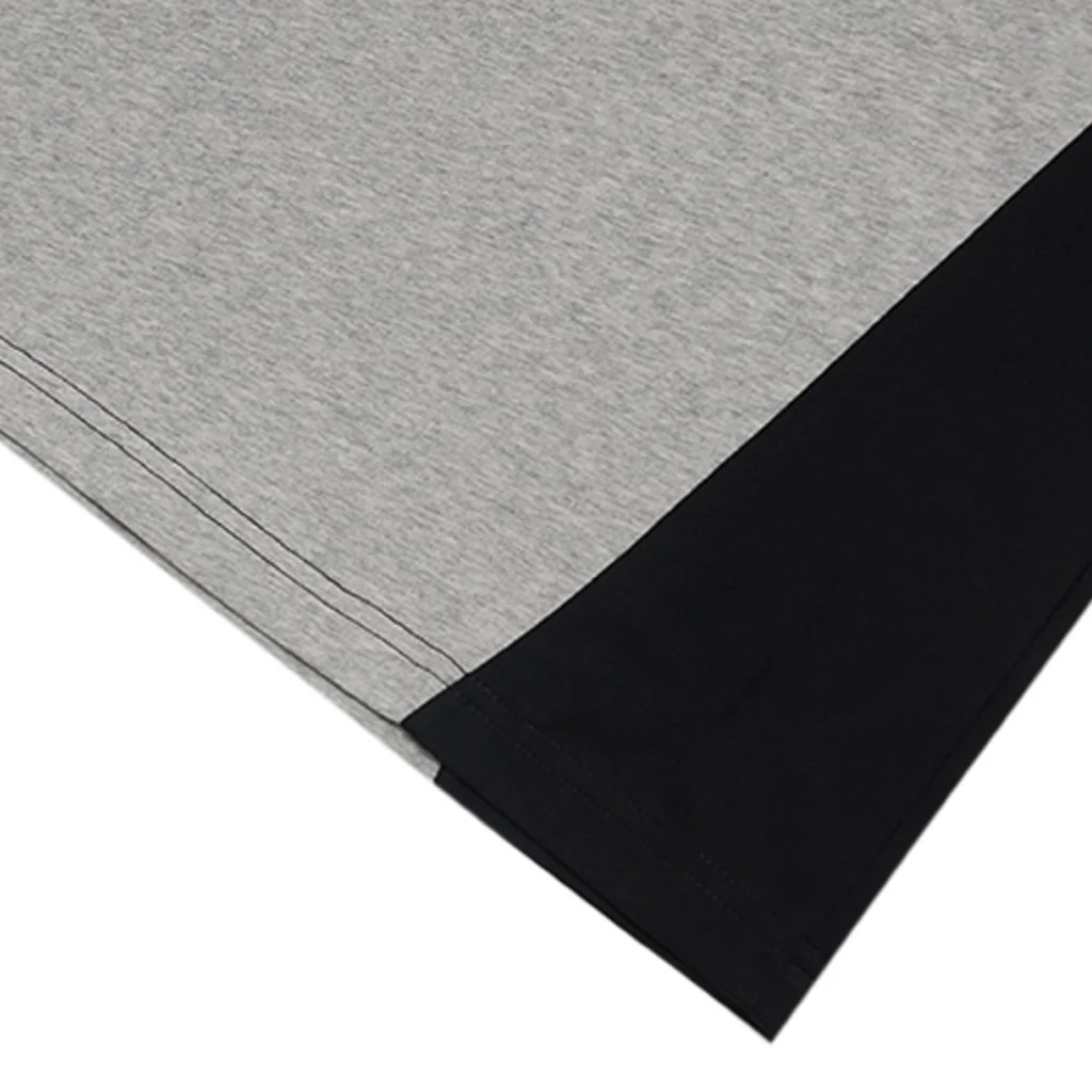 GIORDANO Men's Sorona Jersey Crew Neck Color Tee (01024646) - 62 - Mid Heather Grey/Signature Black - Image 3