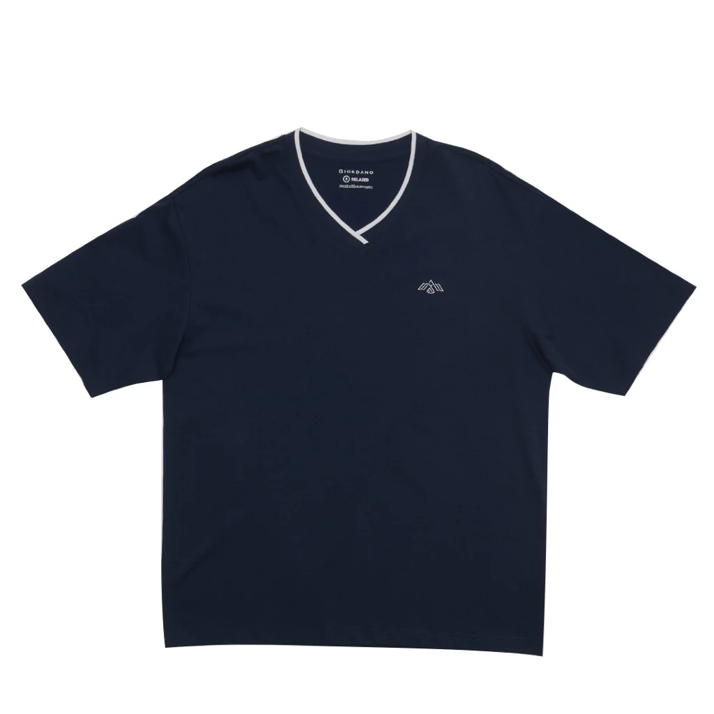 Men's V-Neck Tee (01024645) - 06 - New Navy - Image 13