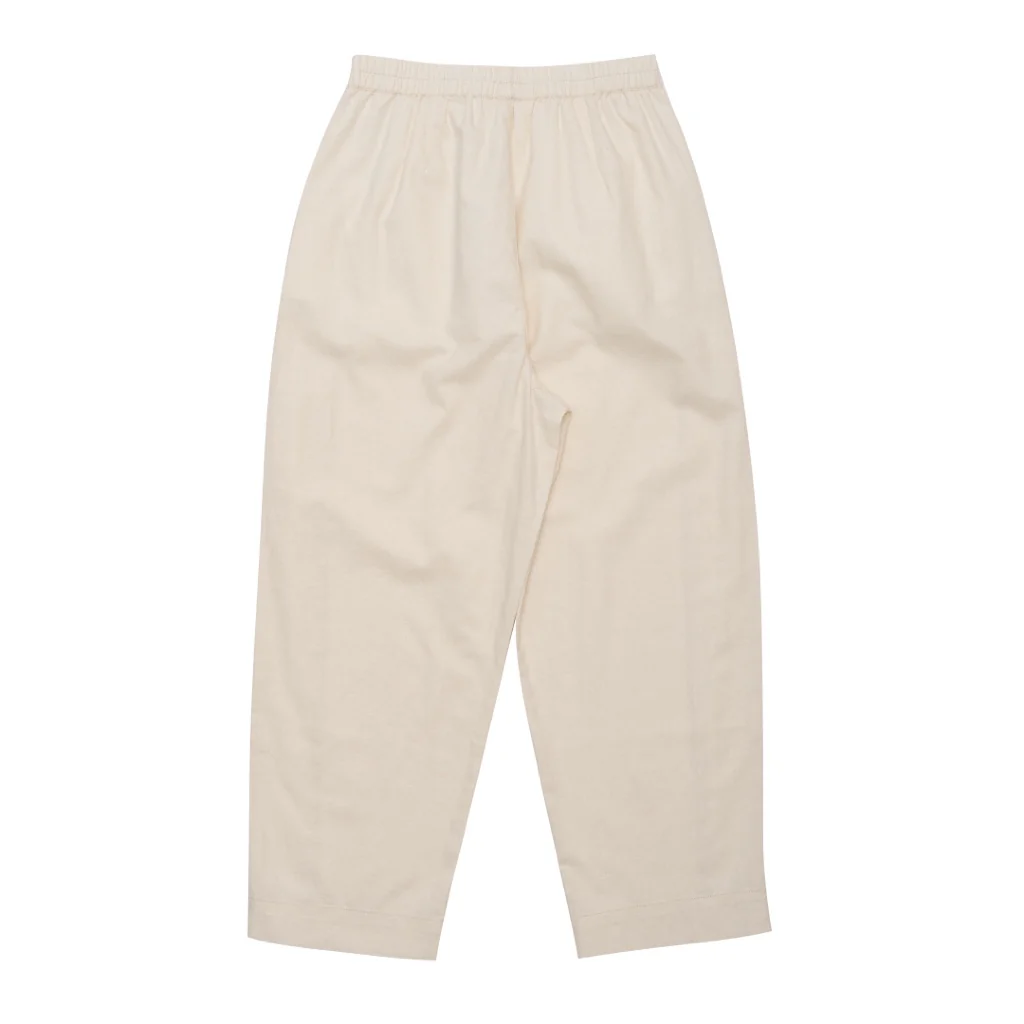 GIORDANO Women's Linen Cotton High Waist Relax Tapered Audrey Cropped Pants (05425220) - Image 17