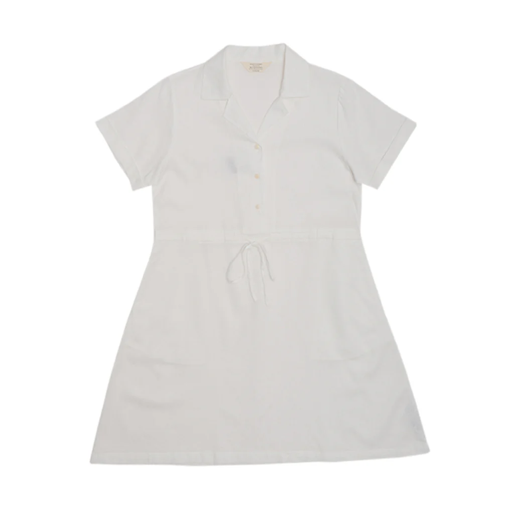GIORDANO Women's Linen Cotton Poplin Notch Collar Comfort Fit with Belt Dress (05465242) - Image 15