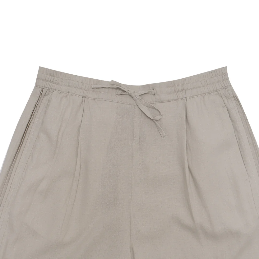 GIORDANO Women's Linen Viscose High Waist Wide Leg Pants (05415025) - Image 4