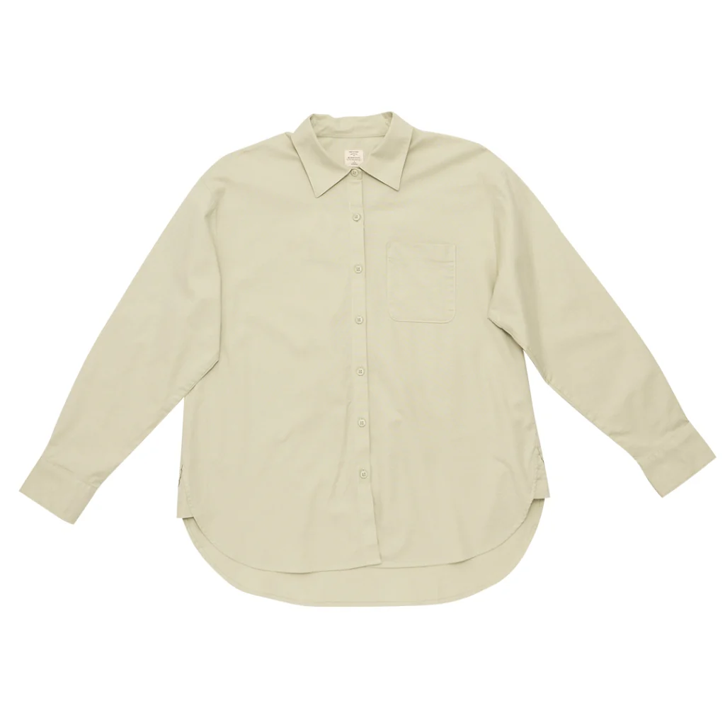 Women's Oxford Long Sleeves Loose Shirt (05344002) - 03 - Green - Image 12