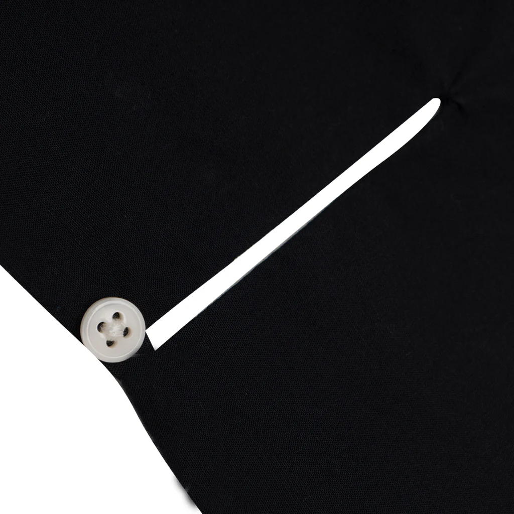 GIORDANO Women's Poplin Round Neck Shirt (05343216) - 11 - Signature Black - Image 3