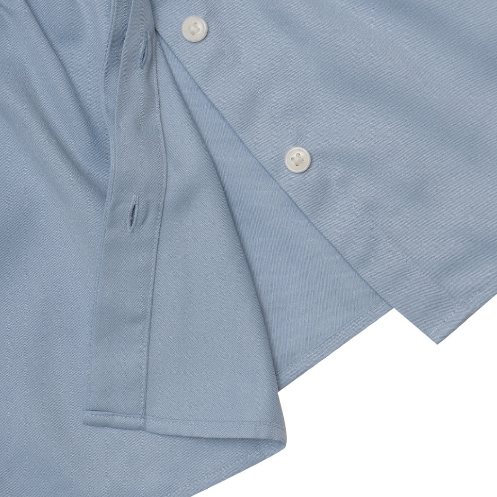 GIORDANO Women's Twill Round Neck Long Sleeves Boyfriend Fit Shirt (05345004) - Image 6